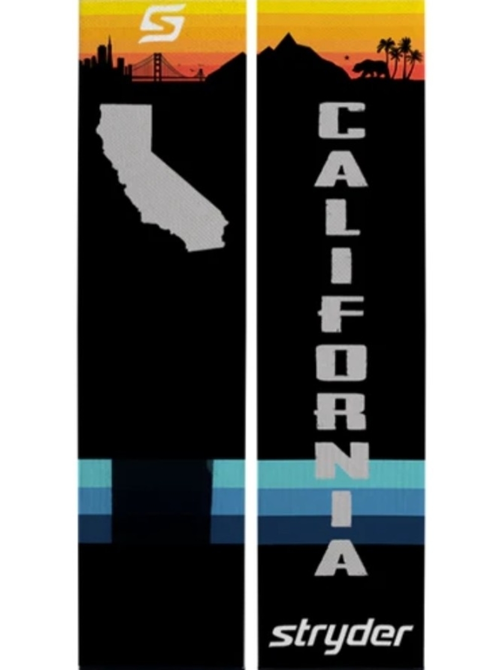 Stryder California Black & Blue Graphic Crew Socks